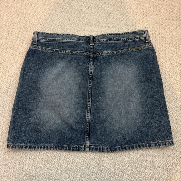 90s Calvin Klein Denim Mini Skirt - Picture 4 of 5